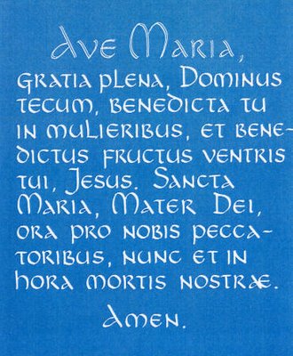Hail Mary Prayer Latin 111